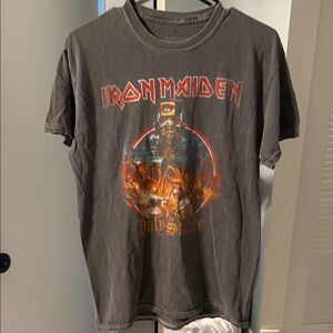 Iron Maiden Graphic Tee - Charcoal